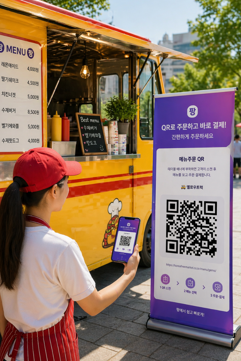 소상공인 QR 주문 배너 이미지